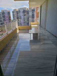 image of outdoor polished concrete floor in Aventura